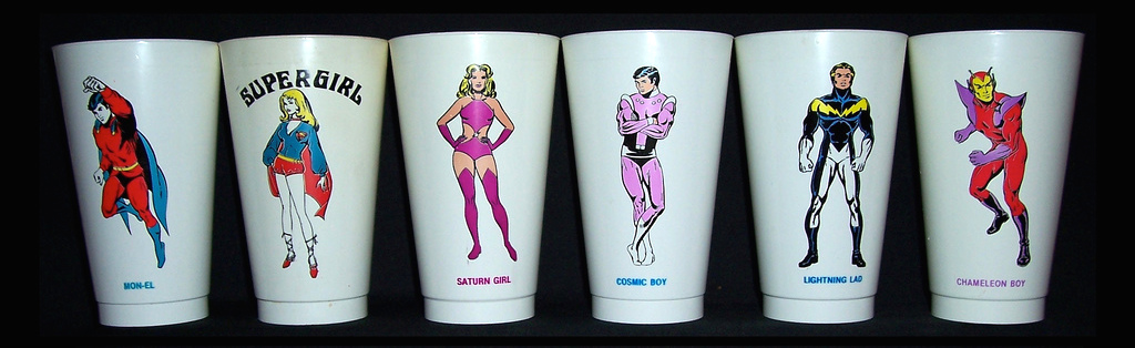 slurpee cups superhero 1907's